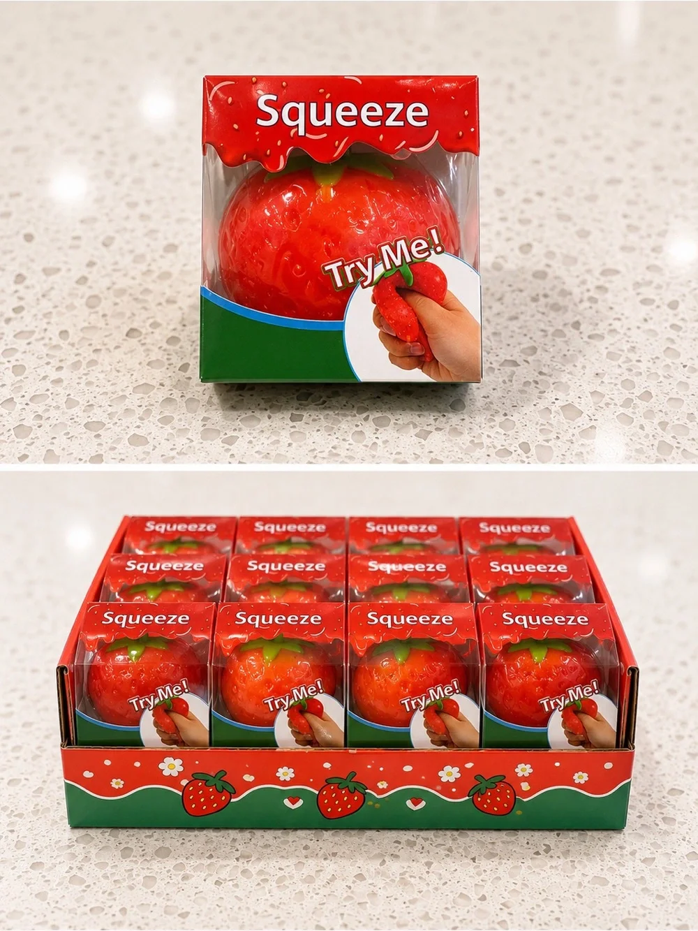 Squeeze Stress Ball - Bright Red